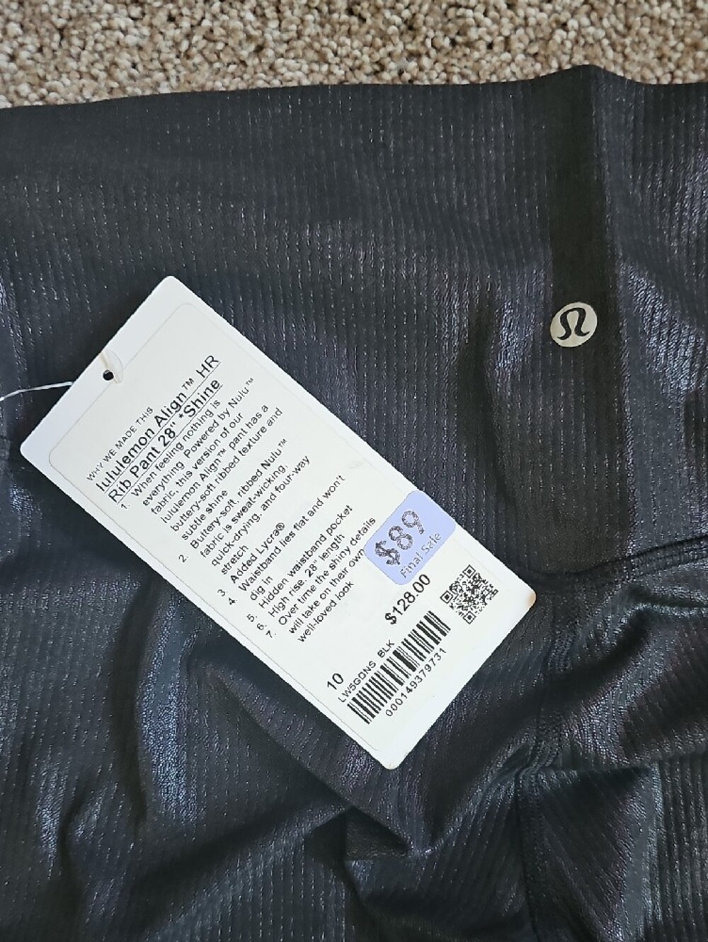 lululemon athletica Black Shimmer Align Leggings - Picture 3 of 4